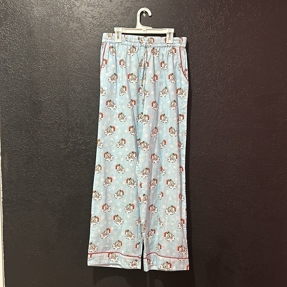 SMOCKING BIRD Vintage Santa Blue Button Down Women’s Pajama Set Size L NWT - Picture 6 of 7